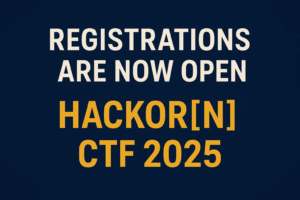Register Now for the HackornCTF 2025 Quals.